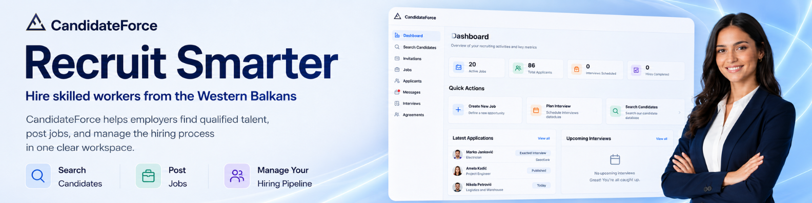 CandidateForce Recruit Smarter banner
